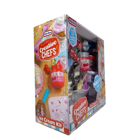 Little Tikes Creative Chefs Ice Cream Kit 17 Realistic Cooking Accessories 2024 - Picture 7 of 10